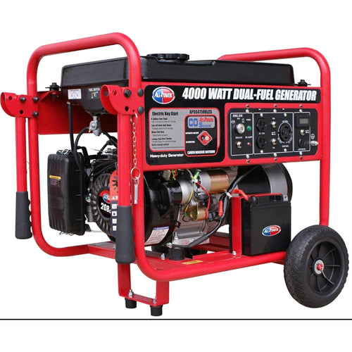 All Power, APGG4000, 4000-Watt Gasoline Powered Portable Generator with Mobility Cart, Electric Start