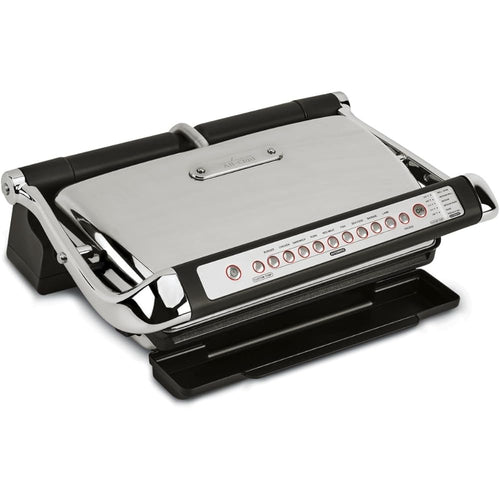 All-Clad Electric Indoor Grill, AutoSense Stainless Steel Panini Grill Press Sandwich Maker, Automatic 1800W Smokeless, Removable Plates, Dishwasher Safe